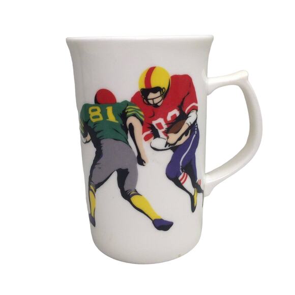 RARE - MIKASA Coffee Mug/Cup THIRD AND ONE Football FX062 - Picture 1 of 5